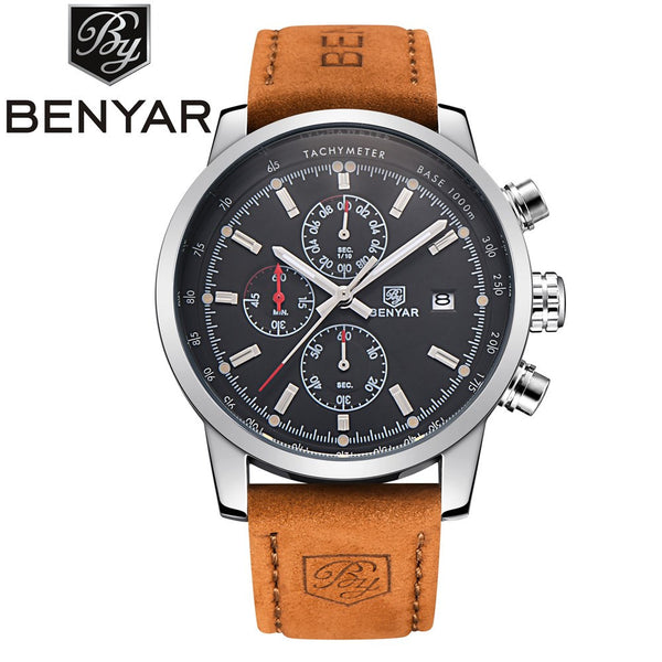 BENYAR Fashion Chronograph Sport Mens Watches Top Brand Luxury Quartz Watch Reloj Hombre 2016 Clock Male hour relogio Masculino