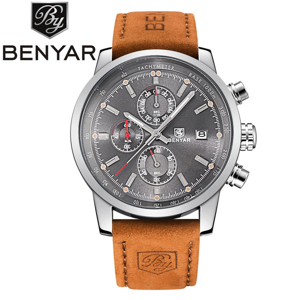 BENYAR Fashion Chronograph Sport Mens Watches Top Brand Luxury Quartz Watch Reloj Hombre 2016 Clock Male hour relogio Masculino