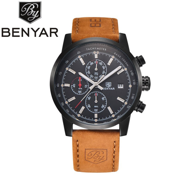 BENYAR Fashion Chronograph Sport Mens Watches Top Brand Luxury Quartz Watch Reloj Hombre 2016 Clock Male hour relogio Masculino