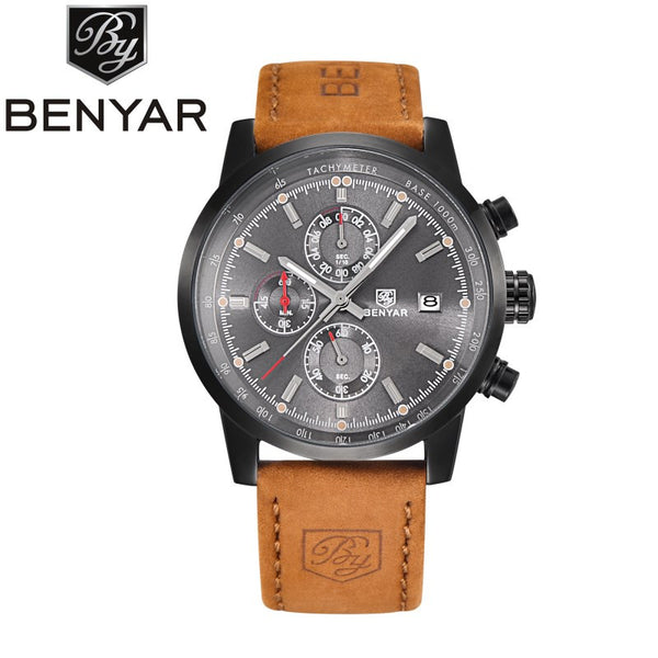 BENYAR Fashion Chronograph Sport Mens Watches Top Brand Luxury Quartz Watch Reloj Hombre 2016 Clock Male hour relogio Masculino