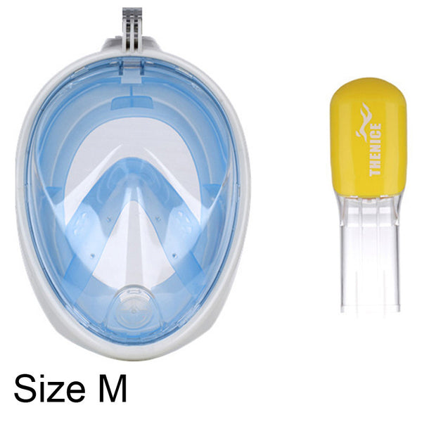 THENICE Full Face Scuba Snorkel Diving Mask Goggles  Set  Dry Snorkeing Swimming Fishing Equipment Underwater Sport