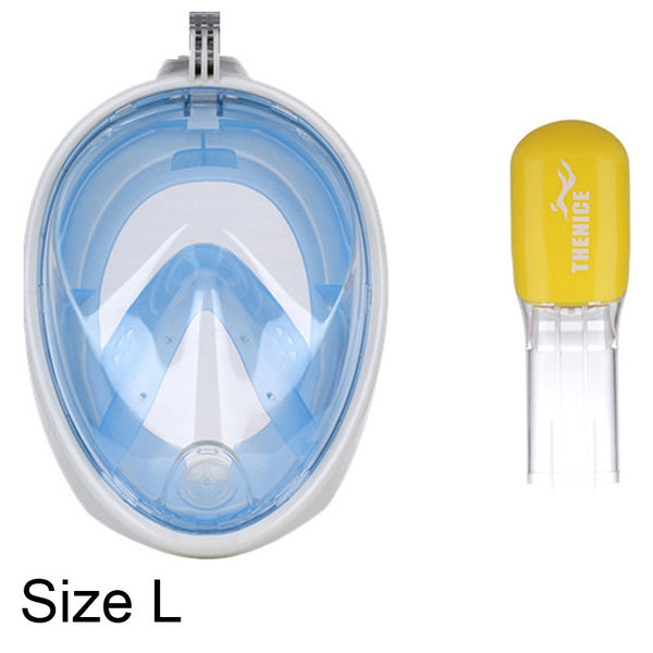 THENICE Full Face Scuba Snorkel Diving Mask Goggles  Set  Dry Snorkeing Swimming Fishing Equipment Underwater Sport