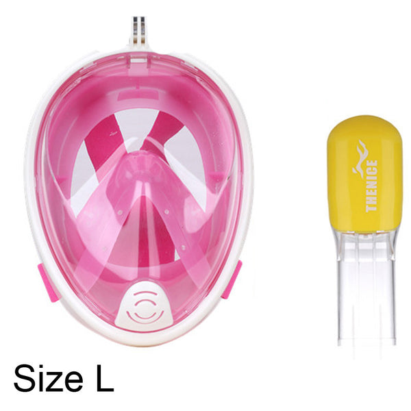 THENICE Full Face Scuba Snorkel Diving Mask Goggles  Set  Dry Snorkeing Swimming Fishing Equipment Underwater Sport