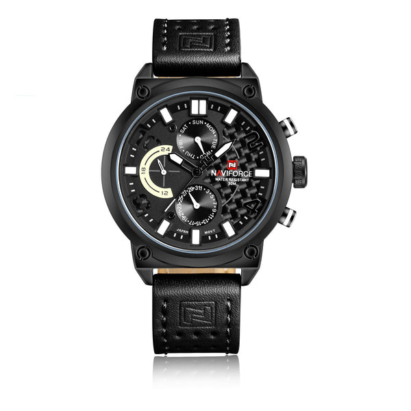 Famous Brand Naviforce Watch Men Sport Wristwatch Luxury Genuine Leather Relogio Masculino Fashion Waterproof Watch Men LX50