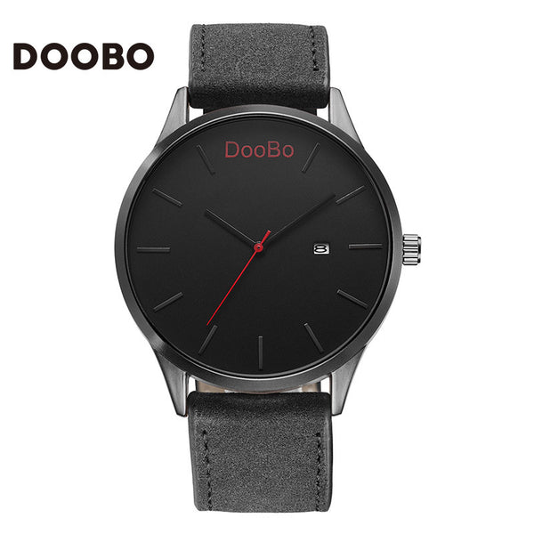 2016 DOOBO Fashion Casual Mens Watches Top Brand Luxury Leather Business Quartz-Watch Men Wristwatch Relogio Masculino