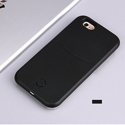 2016 New Portable Charger Case Selfie Luminous Case Rechargeable Case for iPhone 6 6s 6Plus 6s 7s 7Plus Cases