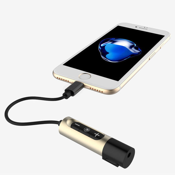 2 in 1 for Lightning to 3.5mm Earphone Headphone Volume Control Jack Adapter Connector Cable Aux with Charging For iPhone 7 Plus
