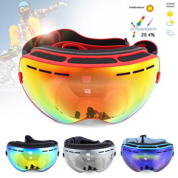 Be Nice Double Lens UV400 Anti-Fog Big Spherical Skiing Glasses Winter Sport Protective Snowboard Skiing Eyewear Goggles Glasses