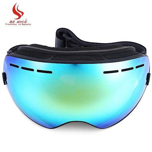 Be Nice Double Lens UV400 Anti-Fog Big Spherical Skiing Glasses Winter Sport Protective Snowboard Skiing Eyewear Goggles Glasses