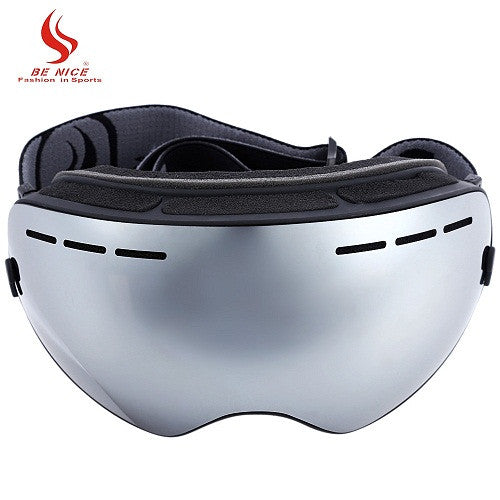 Be Nice Double Lens UV400 Anti-Fog Big Spherical Skiing Glasses Winter Sport Protective Snowboard Skiing Eyewear Goggles Glasses