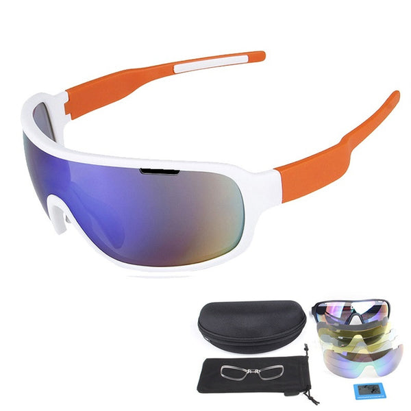 Super COOL Polarized Sport Glasses Ski Goggles for Motorcycle Snowboard Fishing Eyewear Men UV400 Sunglasses Googles Case+4 Lens